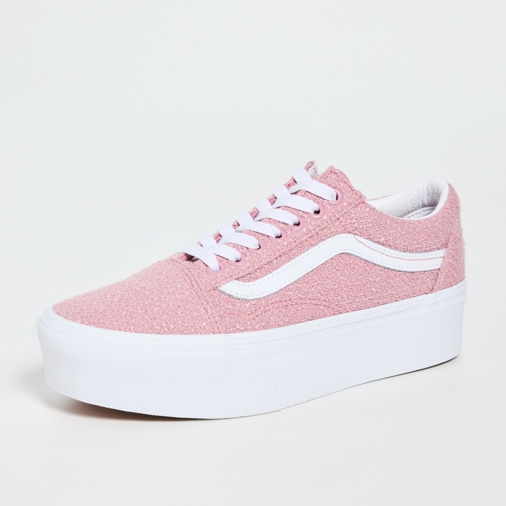 NWT Vans Old Skool Tweed Stackform Pink 7
